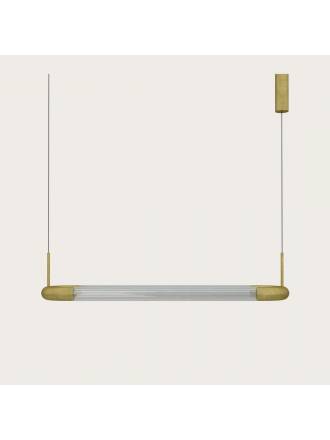 Lámpara colgante Iman L LED 112cm cristal - Aromas