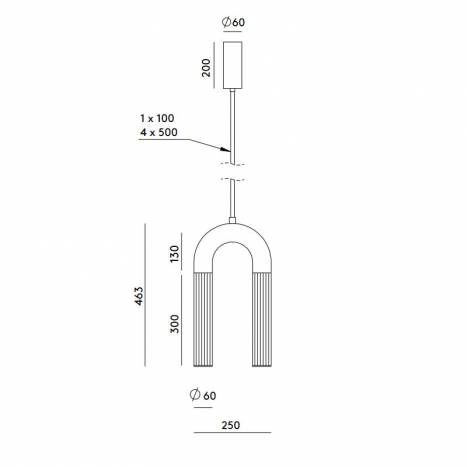 Lámpara colgante Iman LED cristal - Aromas