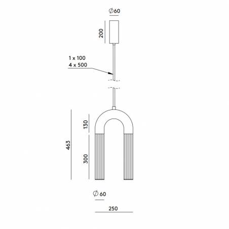 Lámpara colgante Iman LED cristal - Aromas