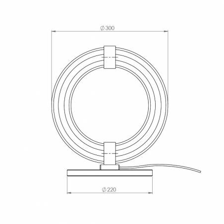 Lámpara de mesa Elli Ø30cm LED dimmable - Aromas