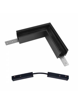 Unión L carril superficie magnético 48V negro - Mantra