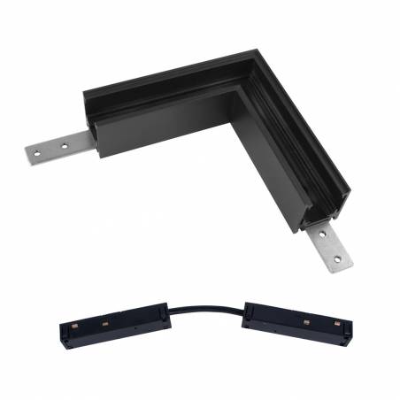 Unión L carril superficie magnético 48V negro - Mantra