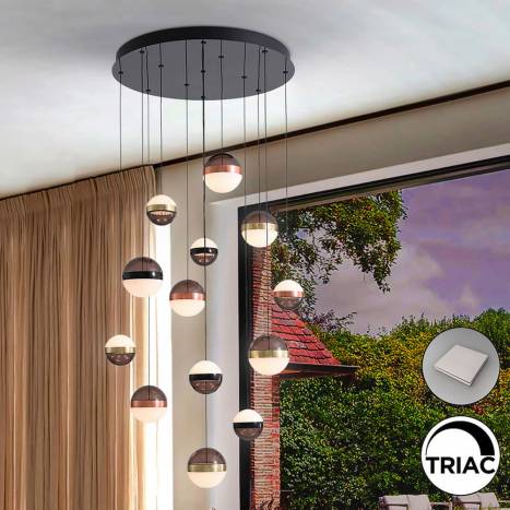 Lámpara colgante Orbes 13L LED - Schuller