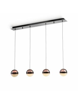 Lámpara colgante Orbes 4L LED lineal - Schuller