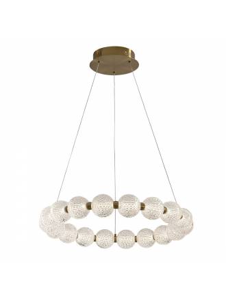 Lámpara colgante Roxan LED Ø57cm oro dimmable - Schuller