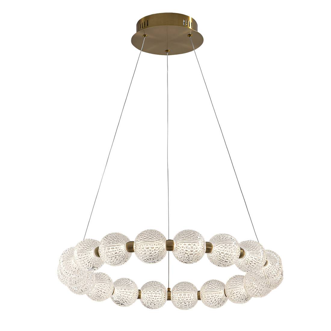 Lámpara colgante Roxan LED Ø57cm oro dimmable - Schuller Lámpara colgante Roxan LED Ø57cm oro dimmable - Schuller