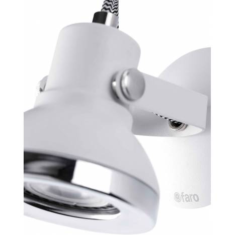 Aplique de pared Ring 1L GU10 blanco - Faro