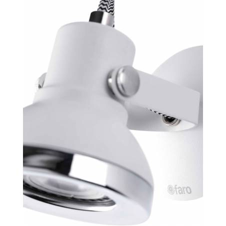 Aplique de pared Ring 1L GU10 blanco - Faro