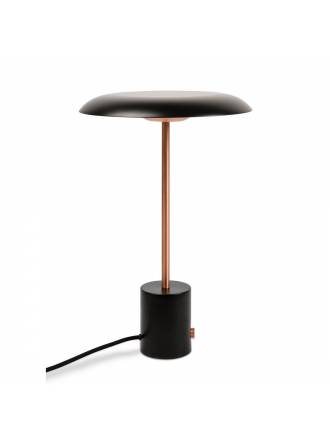 Lámpara de mesa Hoshi LED regulable negra - Faro