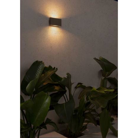 Aplique de pared Aday-1 LED 6w IP54 gris - Faro