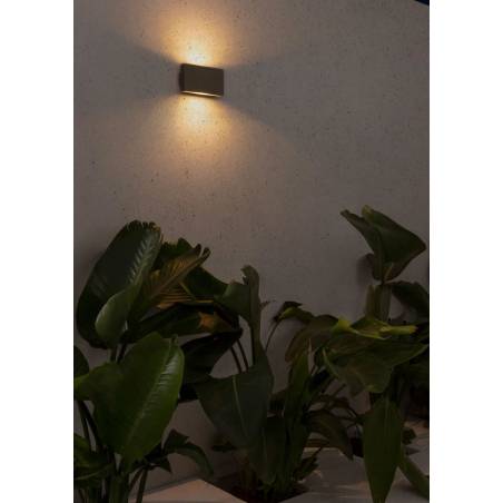 Aplique de pared Aday-1 LED 6w IP54 gris - Faro