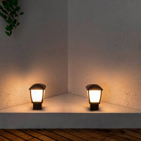FARO Wilma post lamp E27 dark grey
