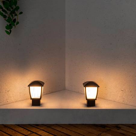 FARO Wilma post lamp E27 dark grey
