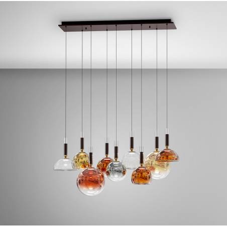 Lámpara colgante Charlize LED 9L regulable - Schuller