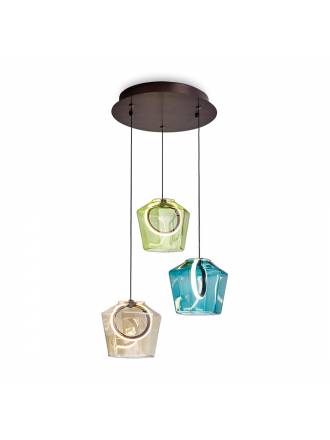 Lámpara colgante Ingrid LED 3l colores - Schuller