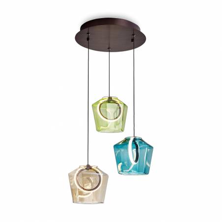 Lámpara colgante Ingrid LED 3l colores - Schuller