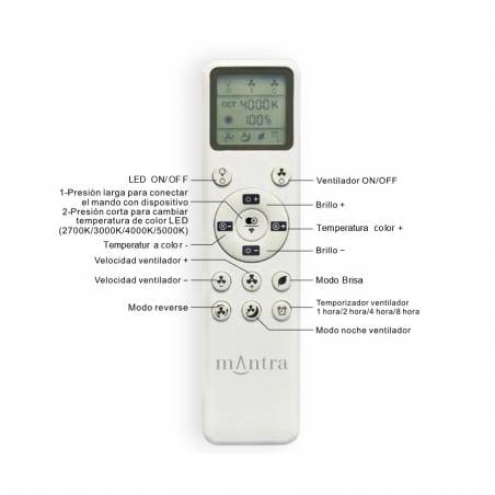 MANTRA R00142 replacement remote control for fans