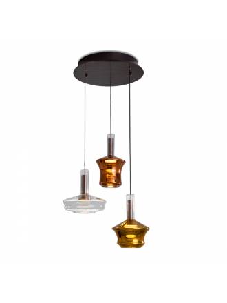 Lámpara colgante Scarlet LED 3L colores - Schuller