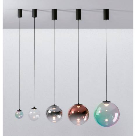 Lámpara colgante Irides LED Ø15cm cristal - Redo