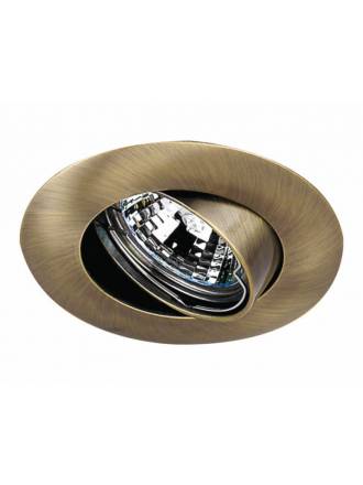 Foco empotrable 202 circular bronce