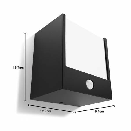 Aplique de pared Macaw LED IR 3.5w IP44 + sensor - Philips