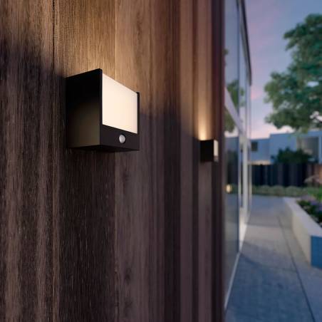 Aplique de pared Macaw LED IR 3.5w IP44 + sensor - Philips