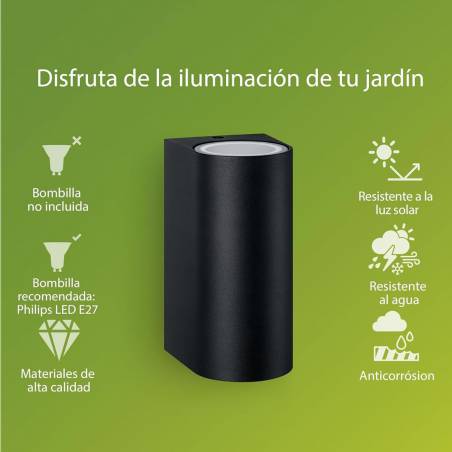 Aplique de pared Nightingale 2L GU10 IP44 - Philips