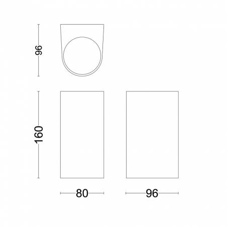 Aplique de pared Nightingale 2L GU10 IP44 - Philips