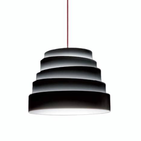 MASSMI Blur pendant lamp black fabric