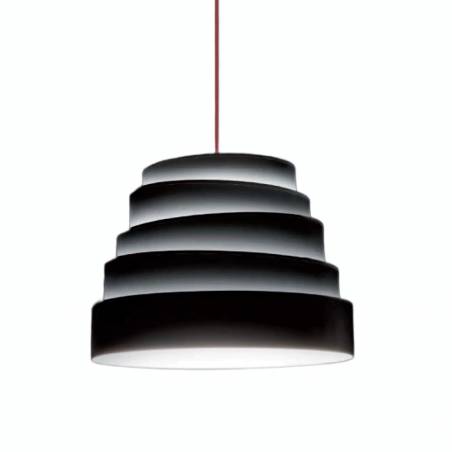 MASSMI Blur pendant lamp black fabric
