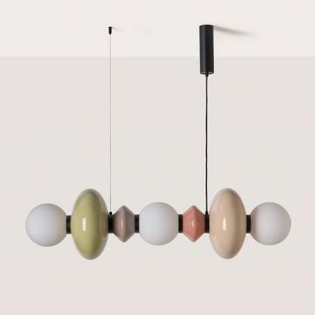 Lámpara colgante Mapi LED 100cm vidrio - Aromas
