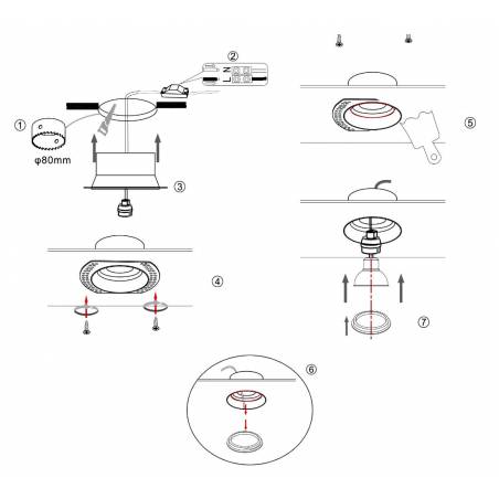 Foco empotrable Dot RD Trimless GU10 - Maytoni