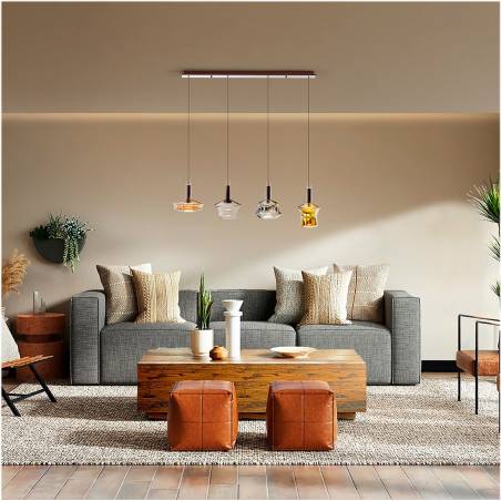 Lámpara colgante Scarlett LED 24w colores - Schuller