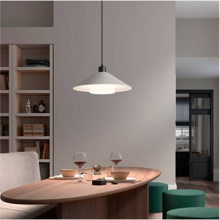 Lámpara colgante Montana 1L E27 cristal - MDC