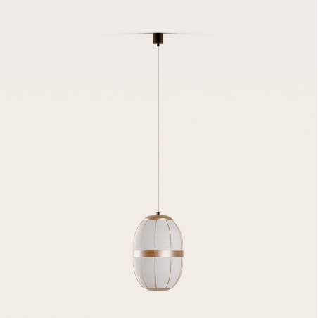 AROMAS Pull 1L G9 linen pendant lamp