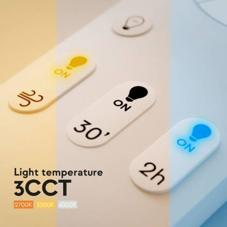 Ventilador de techo Alma DC LED Ø132cm 3 aspas blanco - Sulion