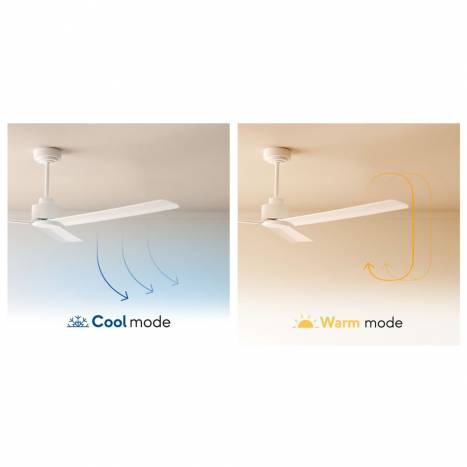 Ventilador de techo Alma DC LED Ø132cm 3 aspas blanco - Sulion