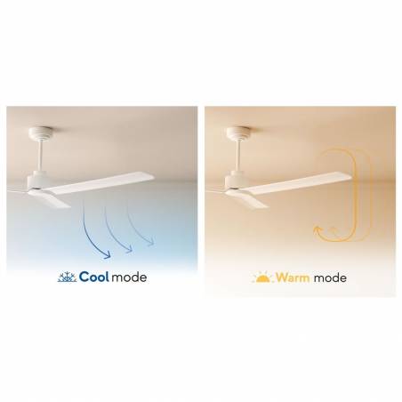 Ventilador de techo Alma DC LED Ø132cm 3 aspas blanco - Sulion