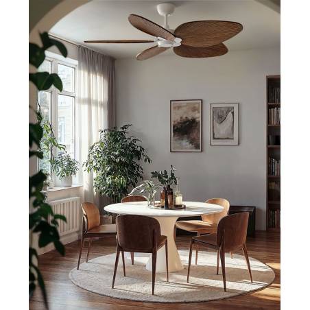 SULION Alma LED DC Ø100cm 5 blades ceiling fan white