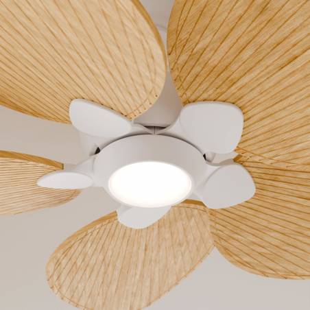 Ventilador de techo Alma DC LED Ø100cm 5 aspas blanco - Sulion