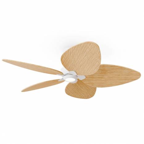SULION Alma LED DC Ø132cm 5 blades ceiling fan white