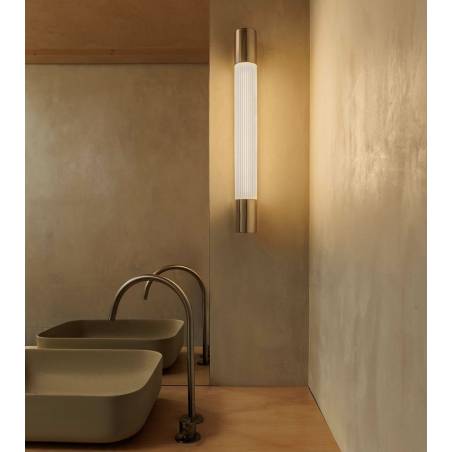 FARO Kiva LED IP44 bathroom wall light chrome