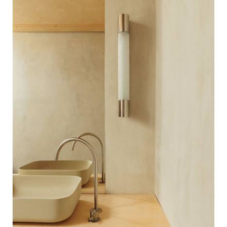 FARO Kiva LED IP44 bathroom wall light chrome