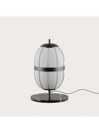 Lámpara de mesa Pull 1L G9 lino - Aromas