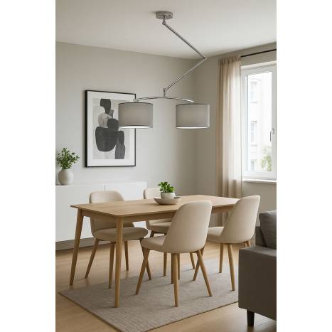 BRILLIANCE Flamingo 2L chrome metal fabric colors