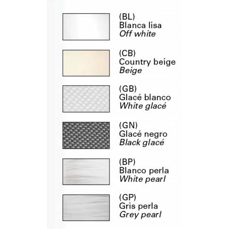 BRILLIANCE Flamingo white metal fabric colors