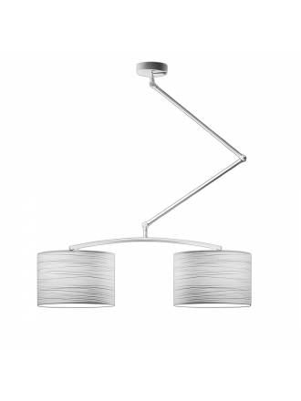 Lámpara colgante Flamingo 2L blanco - Brilliance