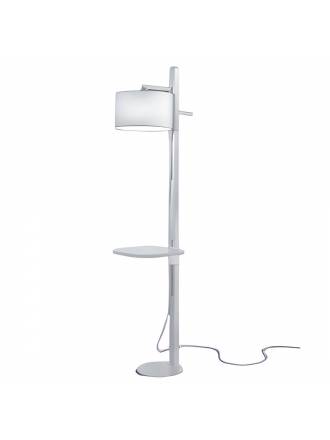 BRILLIANCE Tray E27 floor lamp white wood