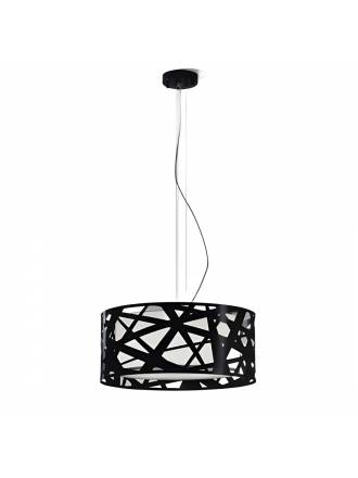 BRILLIANCE Mercury pendant lamp 3L black metal
