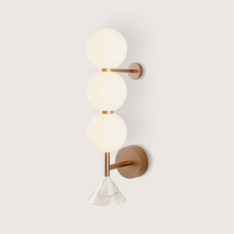 Aplique de pared Soko LED mármol - Aromas